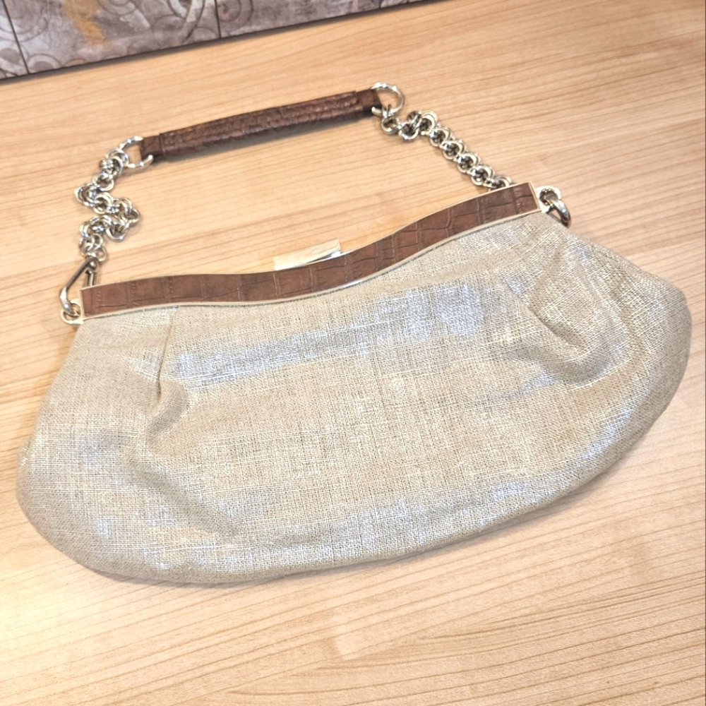 🔥Nine West vintage silver clutch purse handbag